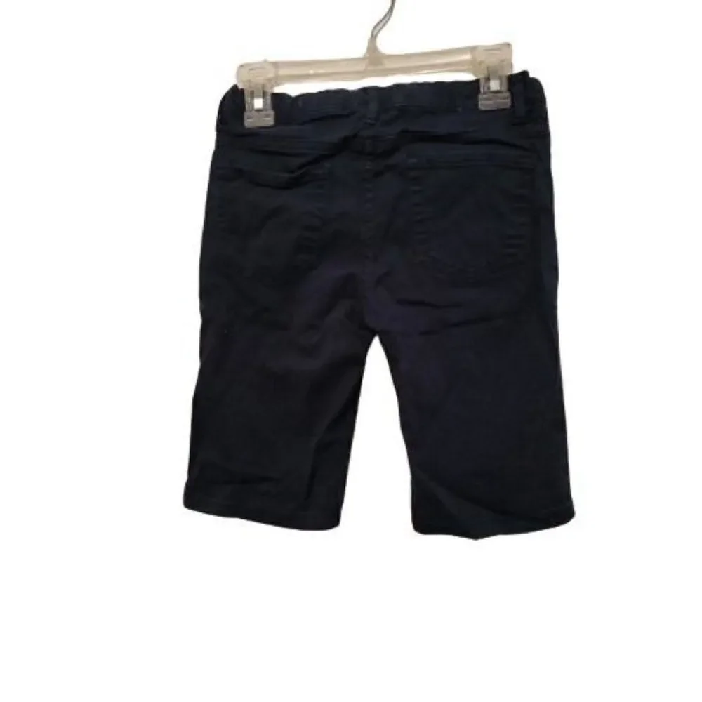 The Childrens Place Girls Blue Cotton Blend Pockets Mid Rise Chino Shorts Sz 10